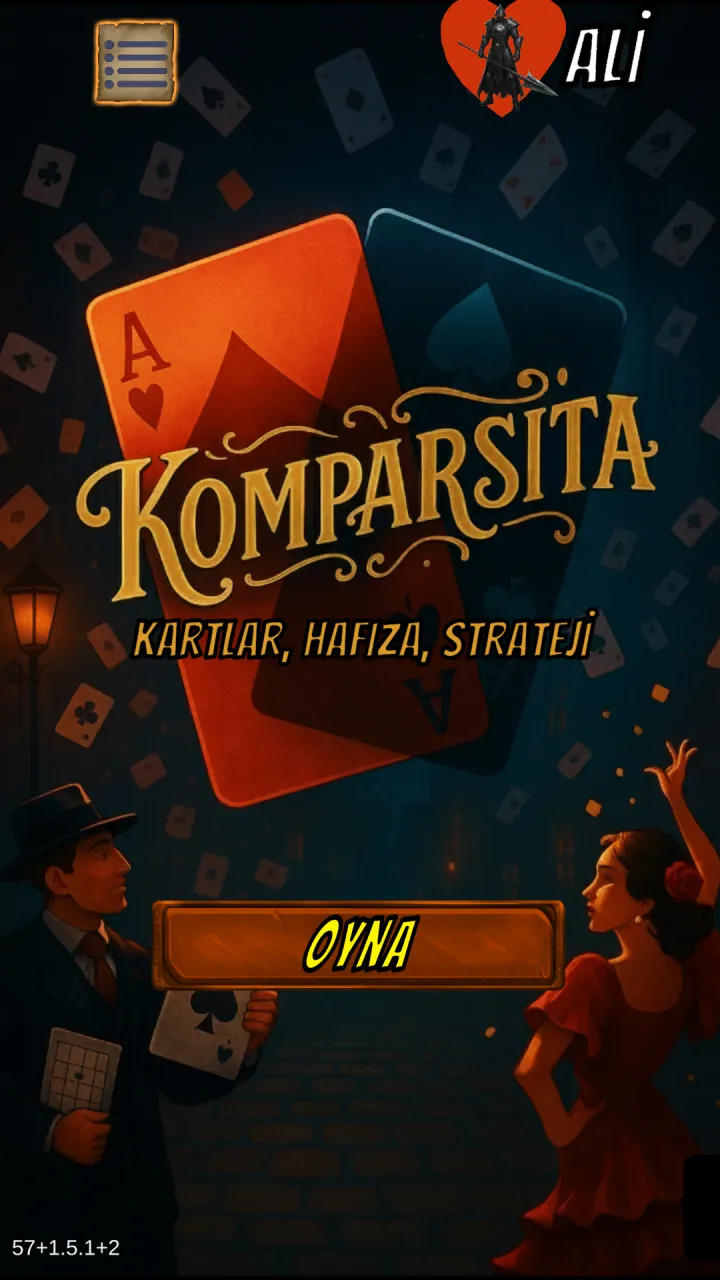 Komparsita ana menüsü